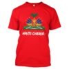 Wht acst Haiti cherie red tee
